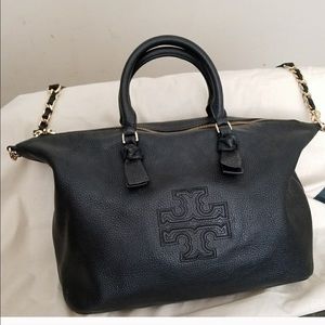 TORY BURCH Harper Slouchy Leather Satchel 🔥